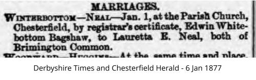 Derbyshire Times and Chesterfield Herald - 6 Jan 1877