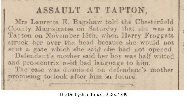 The Derbyshire Times - 2 Dec 1899