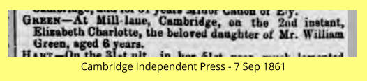 Cambridge Independent Press - 7 Sep 1861