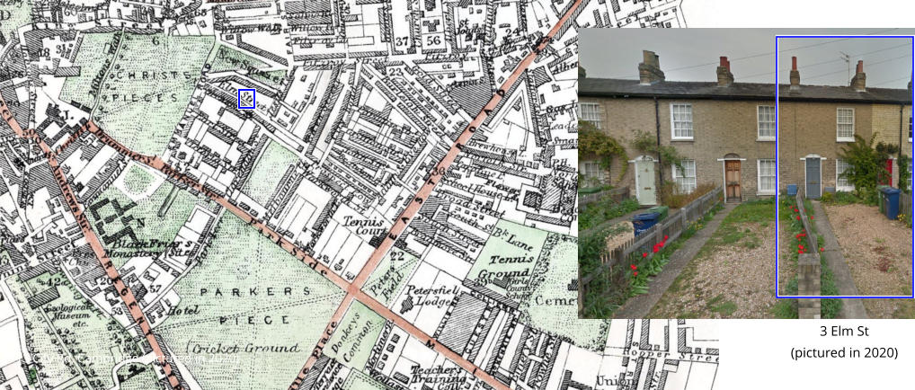 13 City Rd, Cambridge (pictured in 2020) 3 Elm St (pictured in 2020)