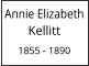 Annie Elizabeth  Kellitt  1855 - 1890