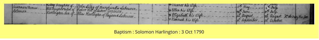 Baptism : Solomon Harlington : 3 Oct 1790