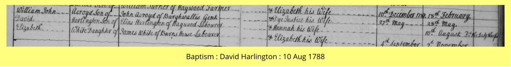 Baptism : David Harlington : 10 Aug 1788