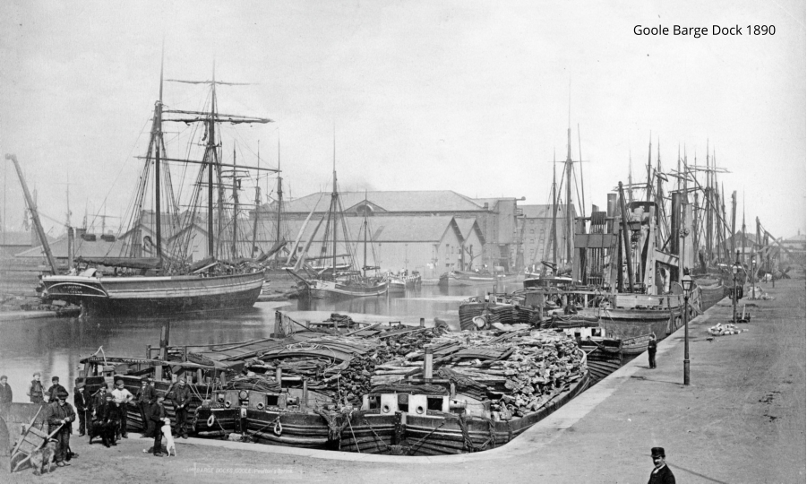 Goole Barge Dock 1890