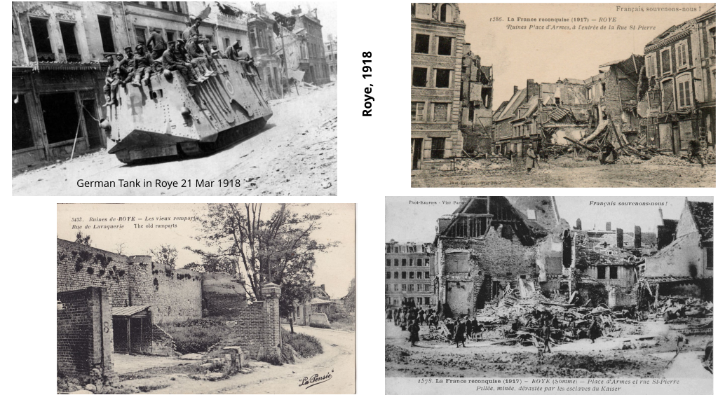 German Tank in Roye 21 Mar 1918