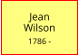 Jean          Wilson  1786 -