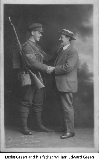 Leslie Green and his father William Edward Green