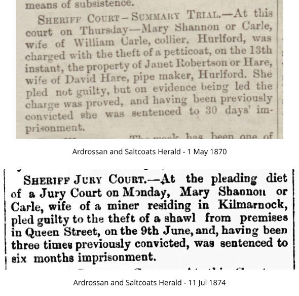 Ardrossan and Saltcoats Herald - 1 May 1870 Ardrossan and Saltcoats Herald - 11 Jul 1874