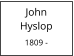 John        Hyslop  1809 -
