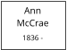 Ann       McCrae  1836 -