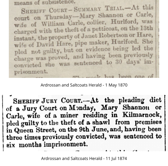 Ardrossan and Saltcoats Herald - 1 May 1870 Ardrossan and Saltcoats Herald - 11 Jul 1874