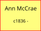 Ann McCrae   c1836 -