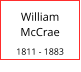 William McCrae 1811 - 1883