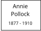 Annie     Pollock  1877 - 1910