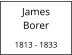 James       Borer  1813 - 1833