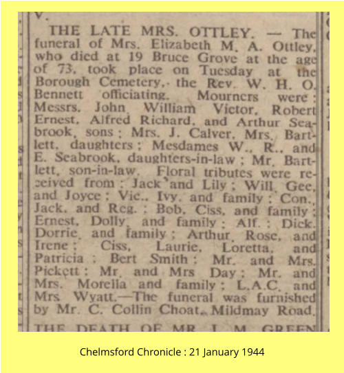 Chelmsford Chronicle : 21 January 1944