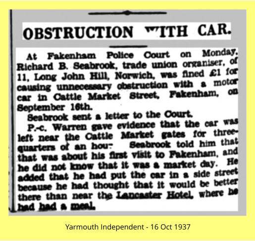 Yarmouth Independent - 16 Oct 1937