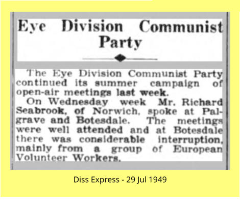 Diss Express - 29 Jul 1949
