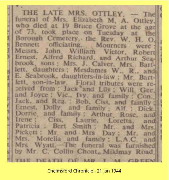 Chelmsford Chronicle - 21 Jan 1944
