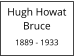 Hugh Howat Bruce  1889 - 1933