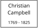 Christian Campbell  1769 - 1825