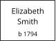 Elizabeth Smith  b 1794
