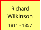 Richard Wilkinson  1811 - 1857